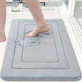 Thickened flannel absorbent floor mat entrance carpet bathroom mat entrance anti-slip mat entrance door mat toilet mat
