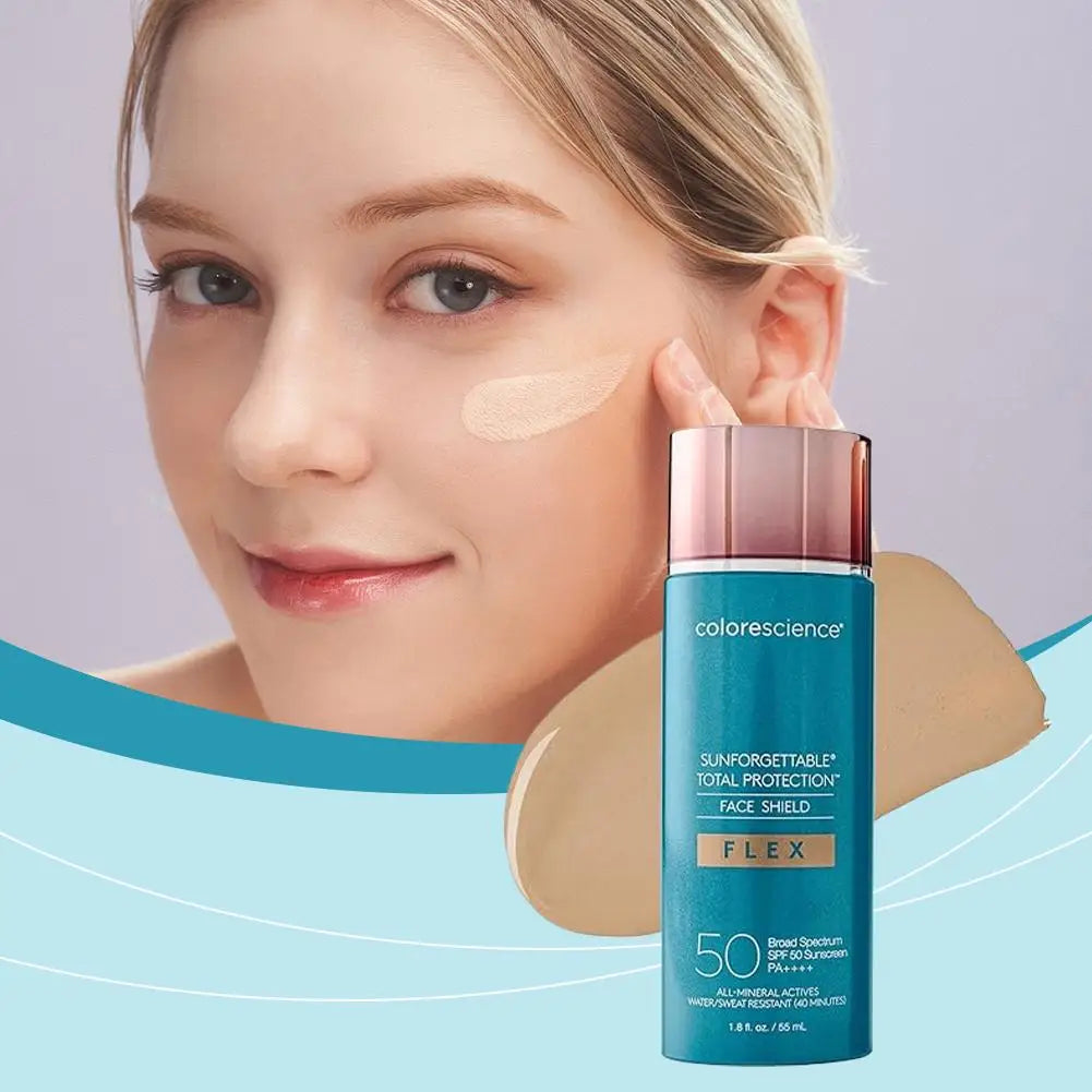 SPF 50 Tinted Moisturizer Self Tanning Lotion 55ml Natural Sun Kissed Glow Even Skin Tone Lightweight Non Irritating