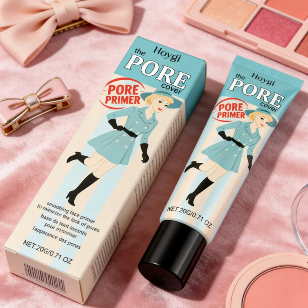 Hoygi Pore Primer Long Lasting Makeup Absorb Excess Oil Fine Texture Refresh Moisturizing Gentle Formula Smoothing Face Primer