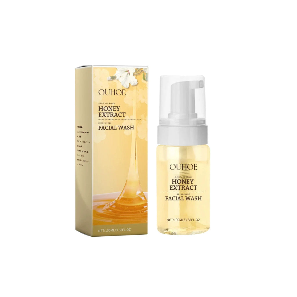 Honey Facial  Foaming Cleanser Gentle Oil Control Reduce Acne Blackhead Purify Pore Soothing Relieve Redness Hydrating Face Wash