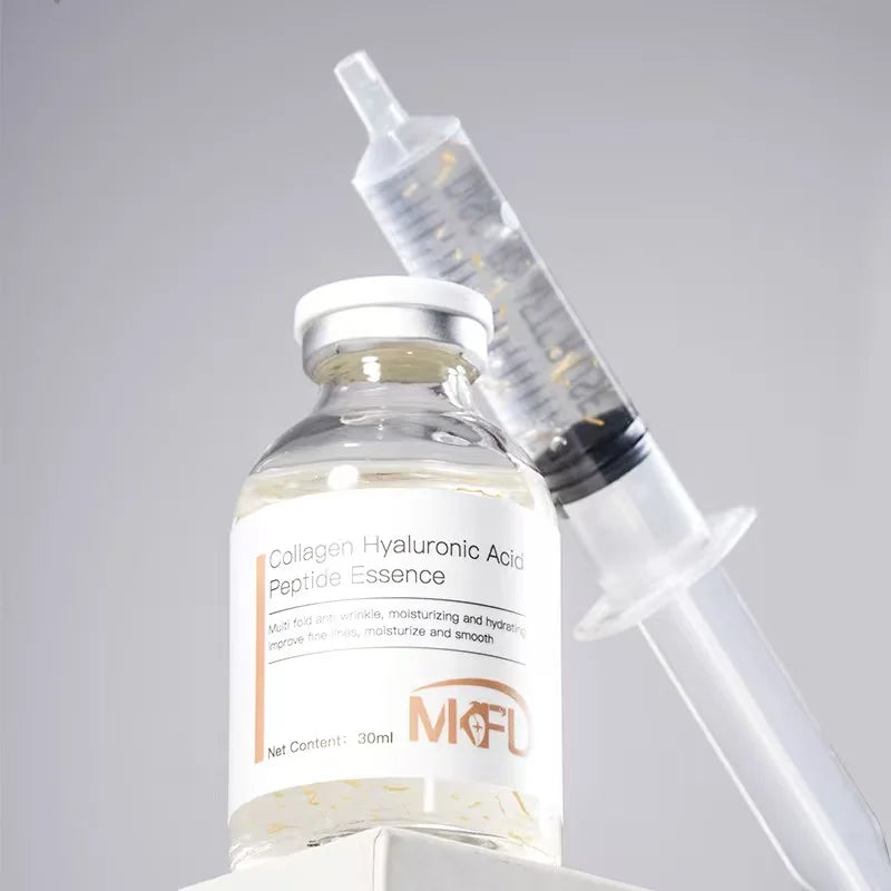 Korean Collagen Silk Peptide Hydrating Ampoule Serum, Intensive Lifting & Elasticity Boost Skin Care for Dry & Dull Skin