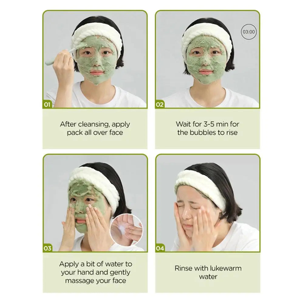 Holy Basil Bubble Cleansing Mask Exfoliating Hydrating Oil Control Natural Formula Deep Moisturizing Smoothing Gentle Skin Care