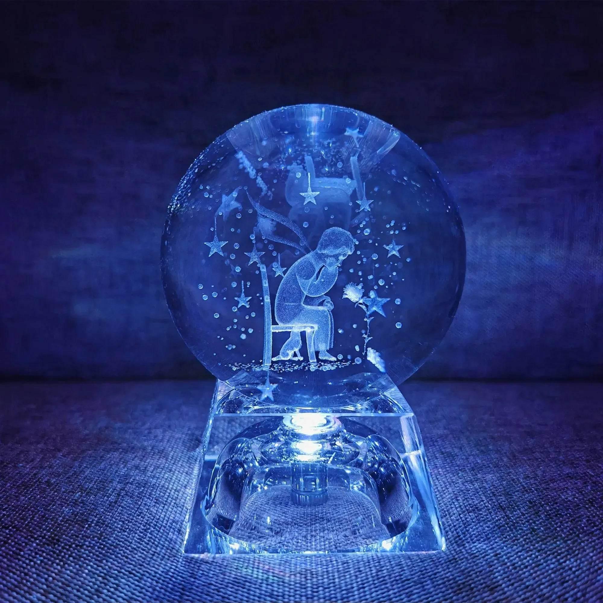 3D LED Crystal Ball Collectible