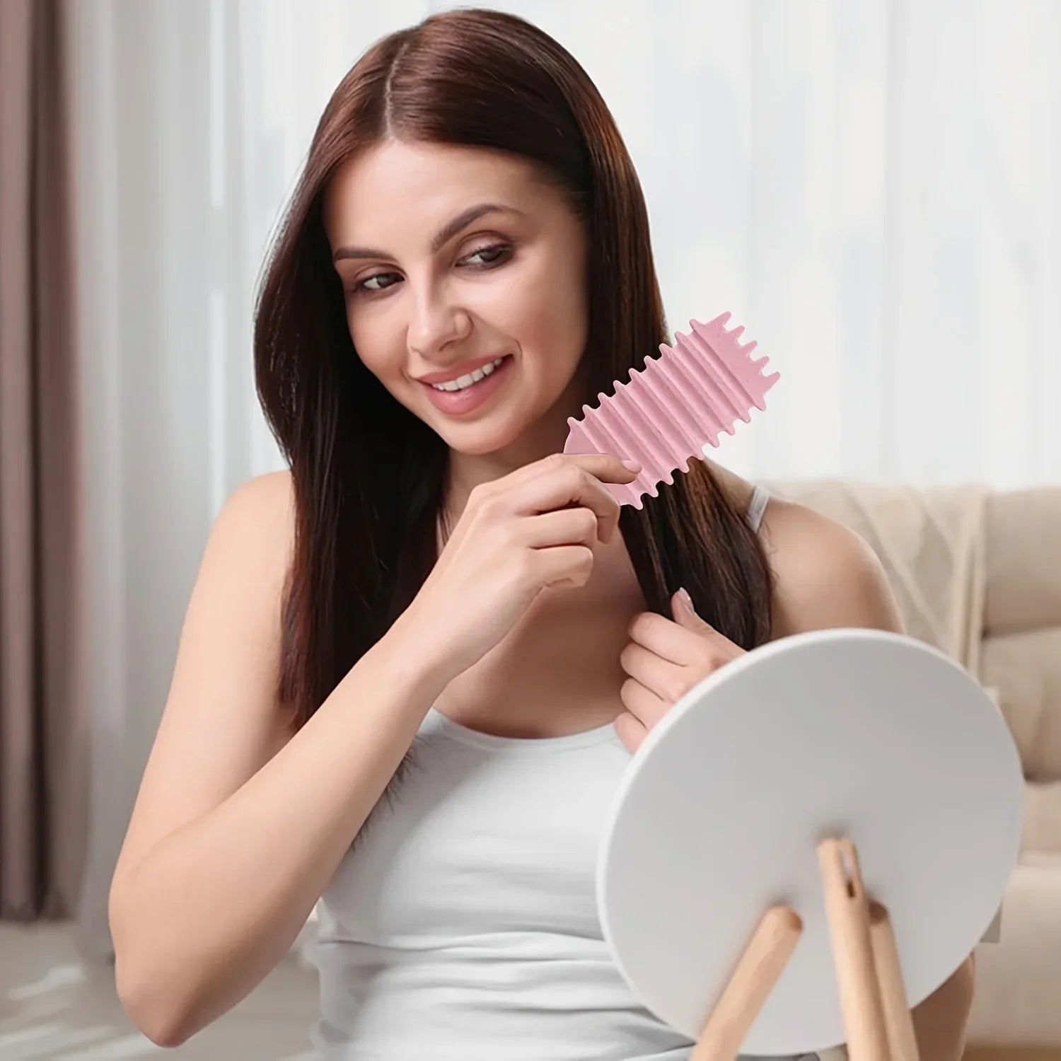 1/2pcs Detangling Candy Brush Curly Hair Scalp Massage Hair Comb with Cleaning Claw Natural Bristles Define Hair Styling Tools