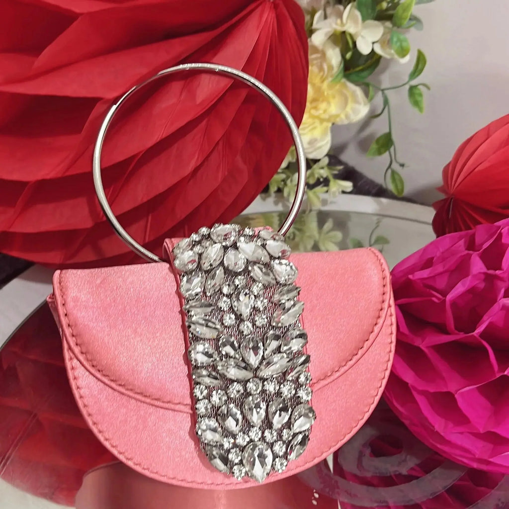 Shiny Rhinestone Clutch Purse.