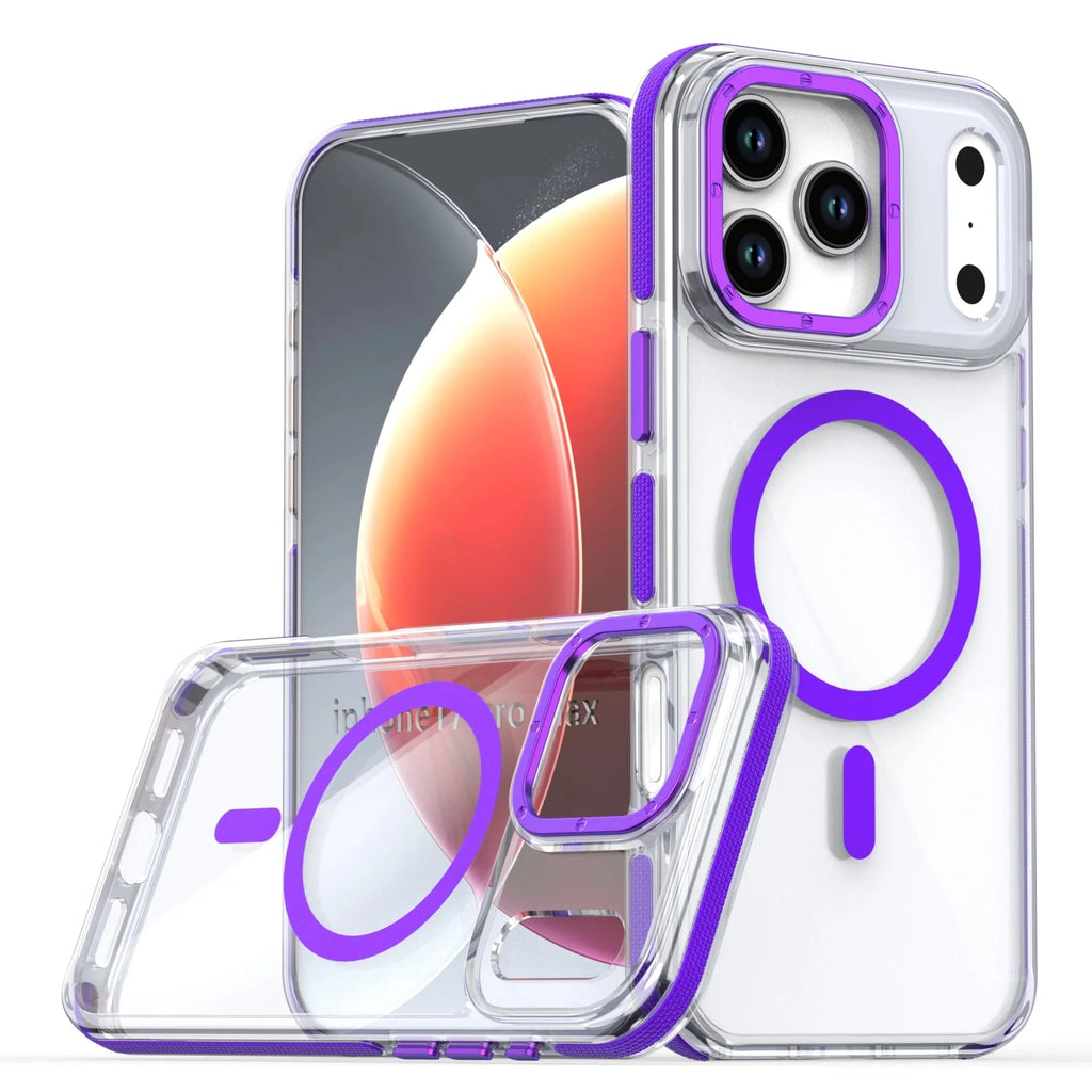 Shockproof wireless  Magsafe Clear Case For iPhone 17.