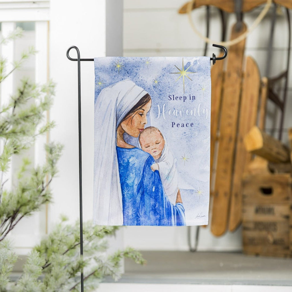 Sleep In Heavenly Peace Christmas Garden Flag 2 Sided
