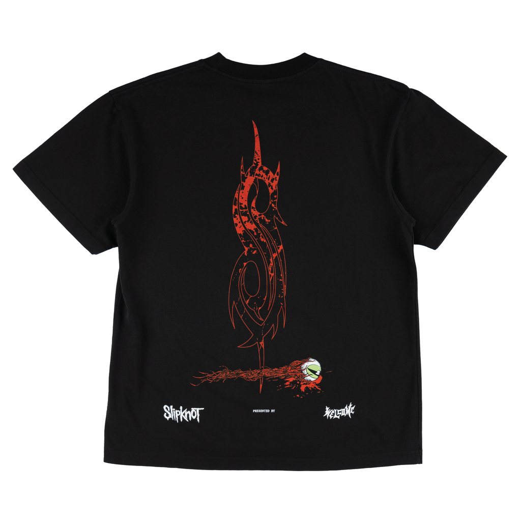 Welcome x Slipknot Spit It Out Boxy Garment-Dyed Tee - Black
