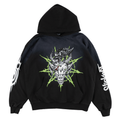 Welcome x Slipknot Ravenous Distressed Sun Fade Hoodie - Black Fade