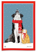 Snow Day Pets Garden Flag