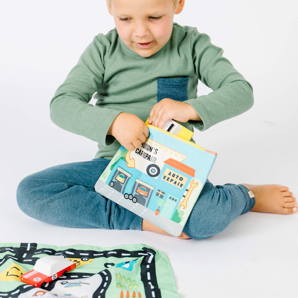 Toy Car Mat with Cars - All-in-One Travel Play Set