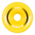 Sonar Zen Roller Skate Wheels 62mm 85a - Yellow (4 Pack)