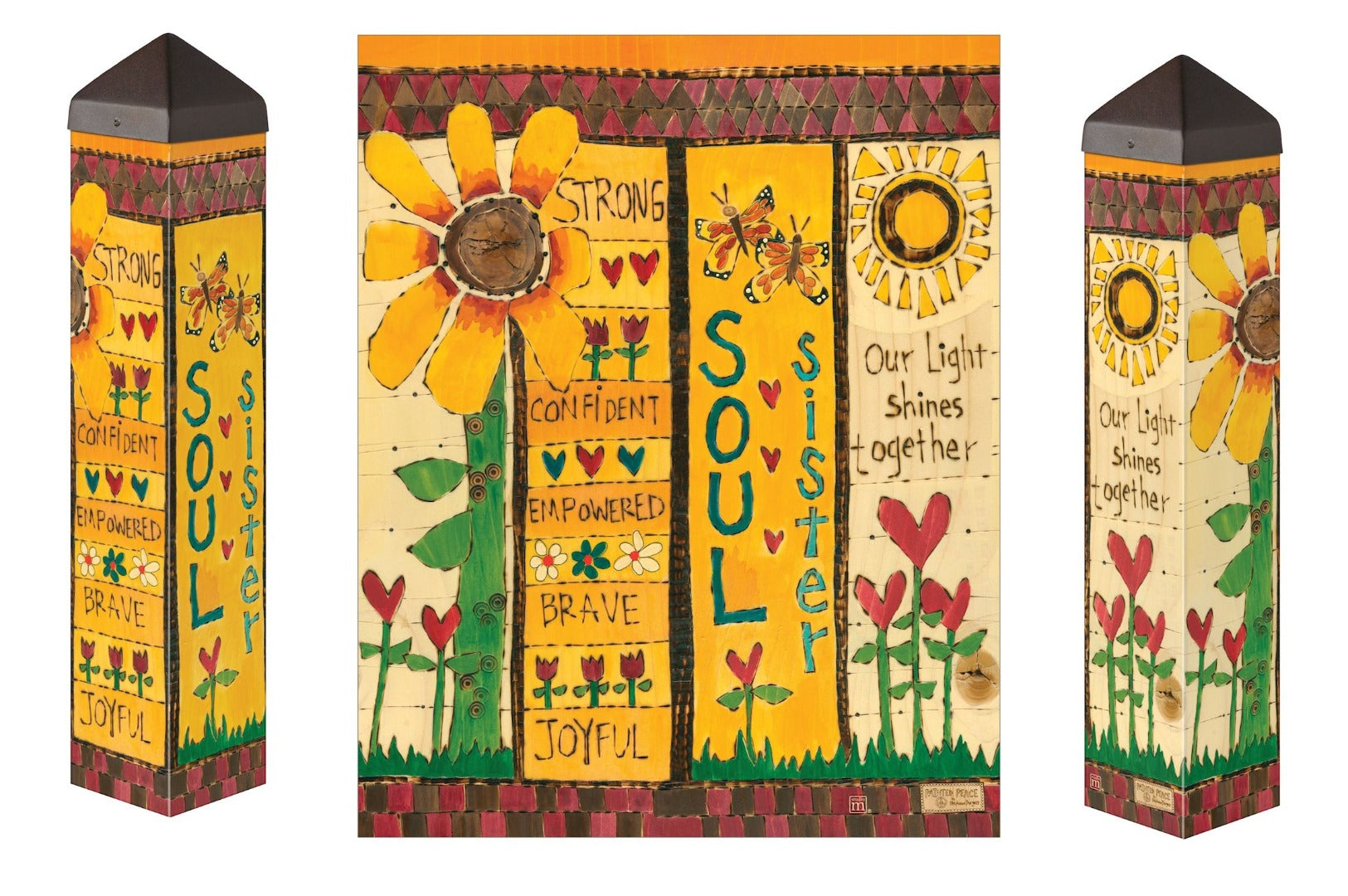 Soul Sister Art Pole 20 Inches Tall