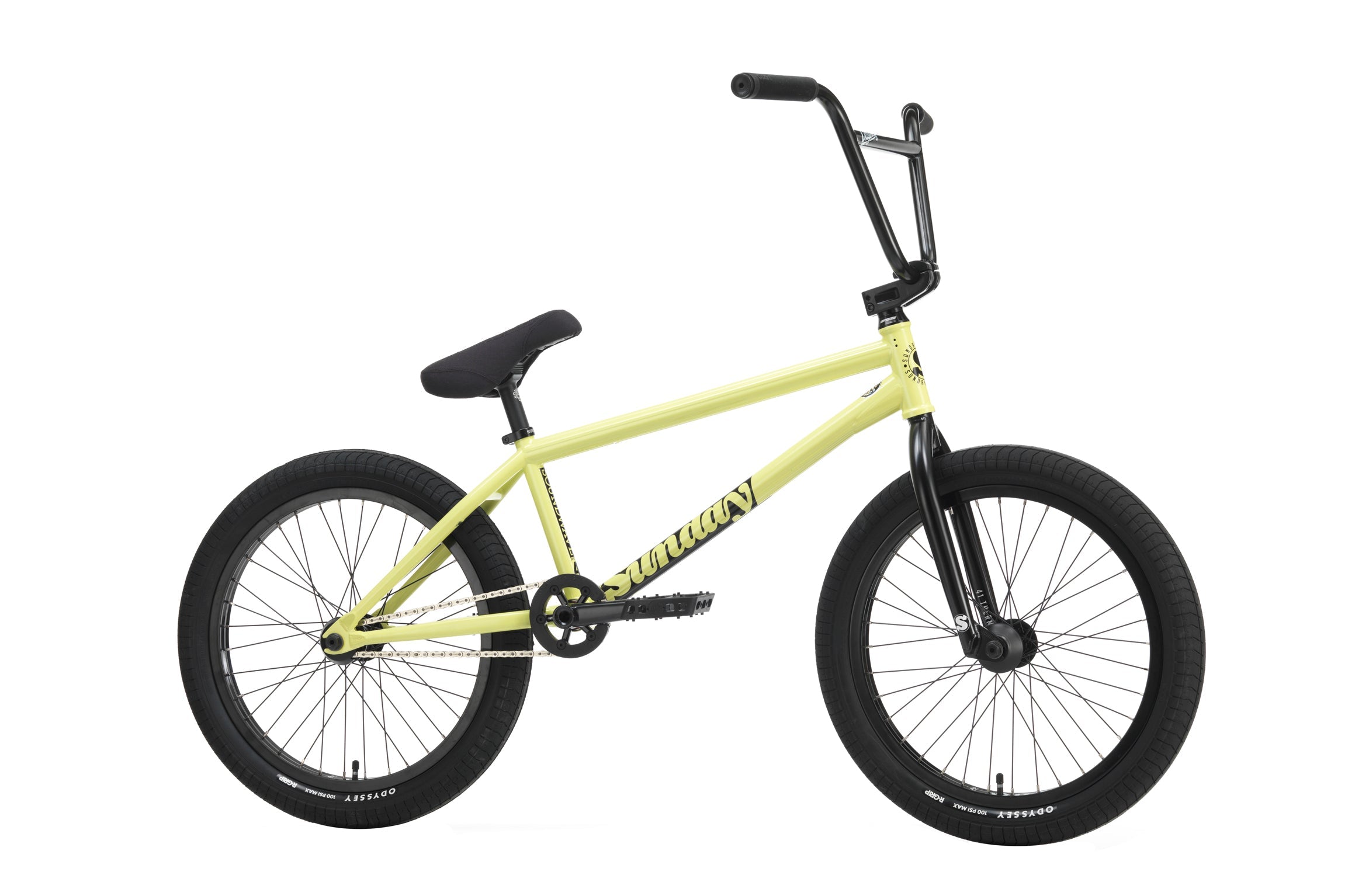Sunday Soundwave Special (FC) 21″ Complete BMX Bike - Gloss Notepad Yellow (LHD)
