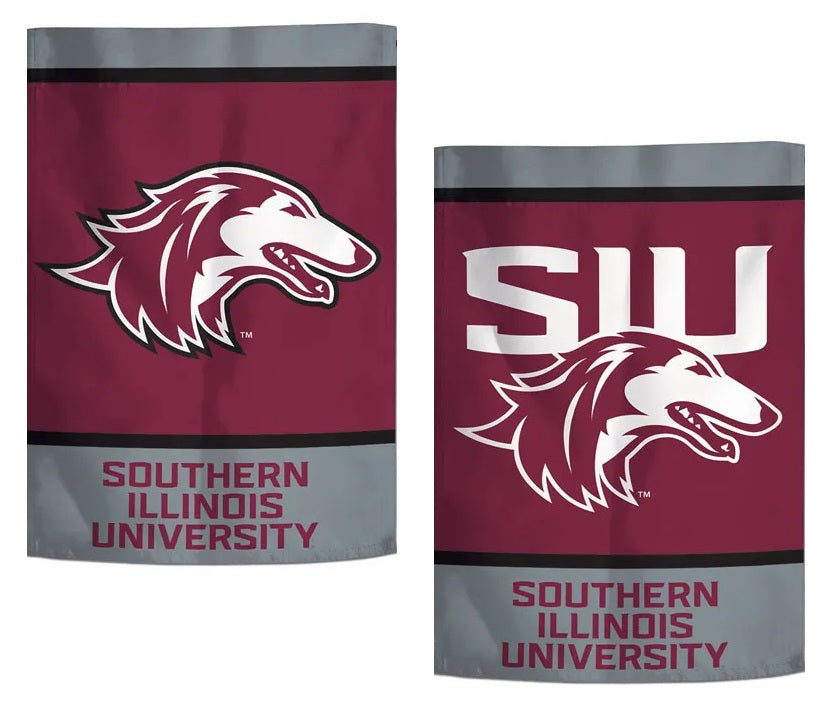 Southern Illinois Garden Flag 2 Sided Salukis SIU