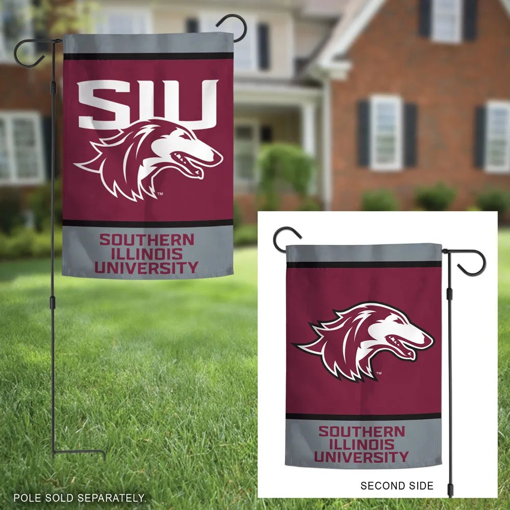 Southern Illinois Garden Flag 2 Sided Salukis SIU