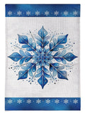 Sparkling Snowflake 2 Sided Garden Flag