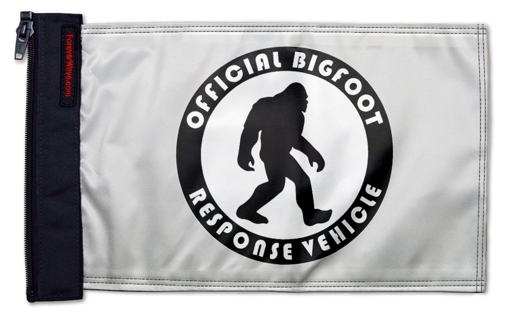 Bigfoot 12"x18" Forever Wave Flag for Jeep Wrangler CJ-7 and CJ-8 1976-1986