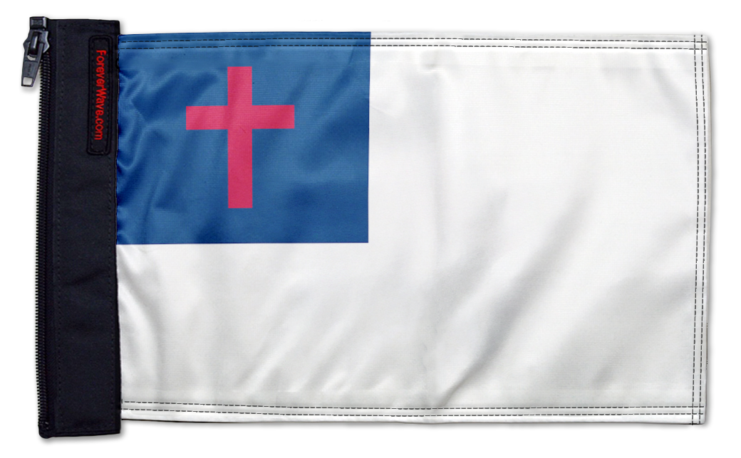 Christian 12"x18" Forever Wave Flag for Jeep Wrangler YJ 1986-1995