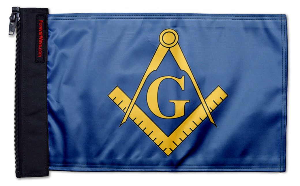 Freemasons 12"x18" Forever Wave Flag