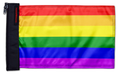 Rainbow 12"x18" Forever Wave Flag for Jeep Wrangler TJ 1996-2006