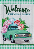 Spring Flower Delivery Garden Flag 2 Sided Applique