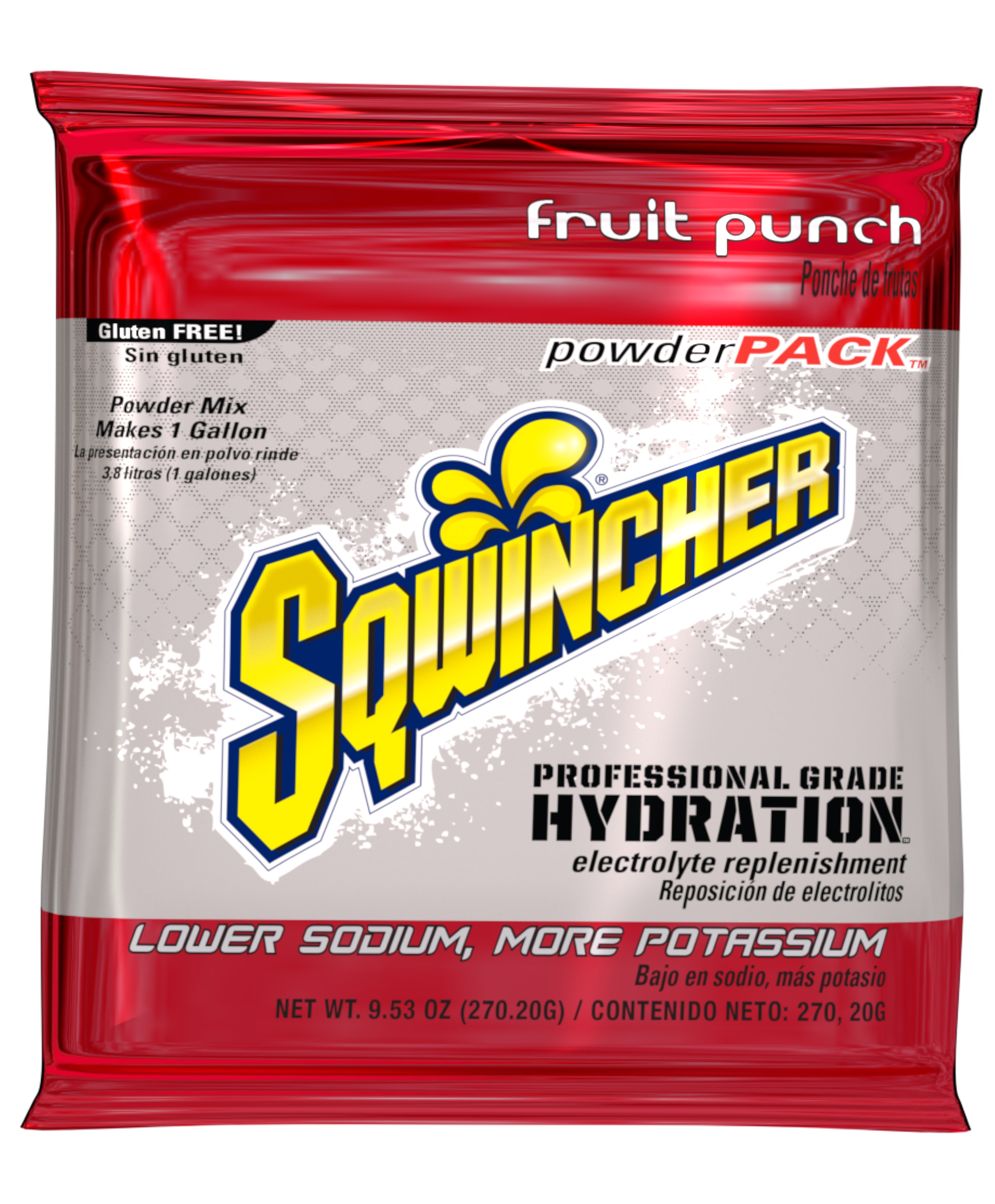 Sqwincher 1 Gallon Electrolyte Powder Pack Drink Mix Assorted - X384-MC600