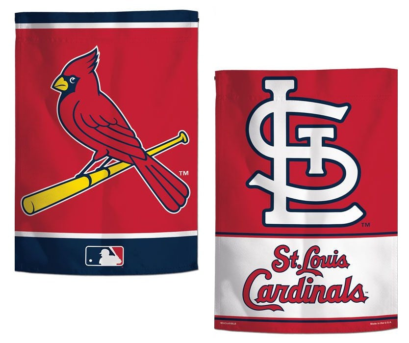 St Louis Cardinals 2 Sided Garden Flag Double Logo
