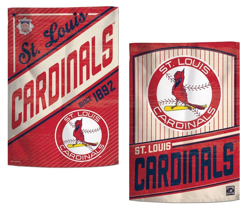 St Louis Cardinals Garden Flag 2 Sided Retro Classic