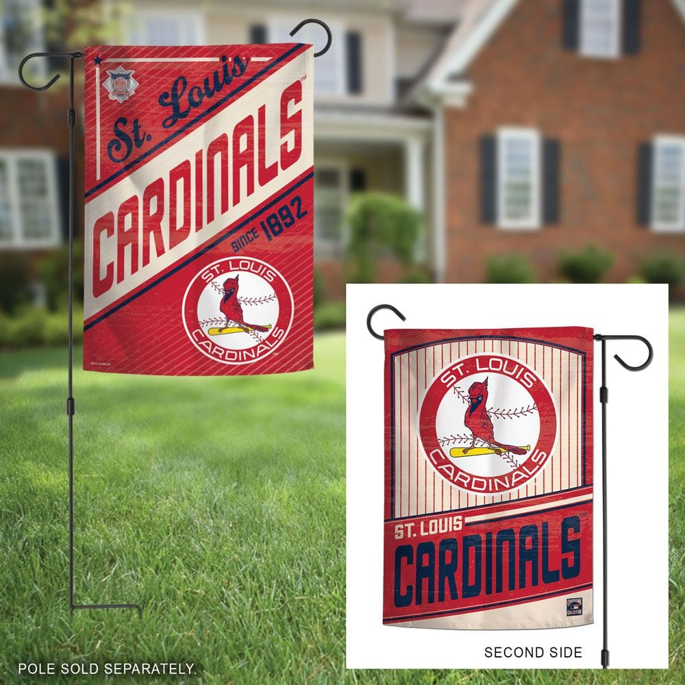 St Louis Cardinals Garden Flag 2 Sided Retro Classic