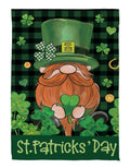 St Patrick's Day Leprechaun 2 Sided Garden Flag
