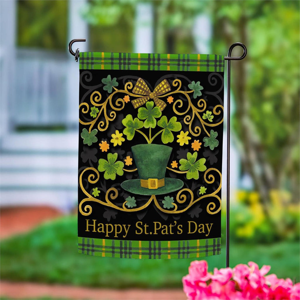 St. Patrick's Day Ornate 2 Sided Garden Flag