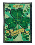 St Patrick's Day Shamrock 2 Sided Garden Flag
