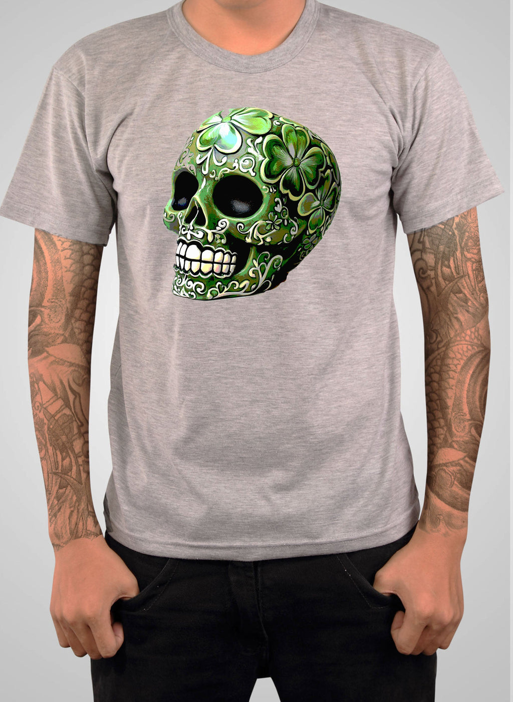 St. Pattys Day Sugar Skull T-Shirt