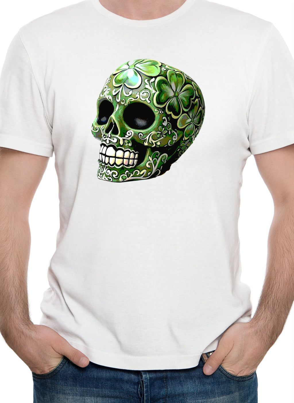 St. Pattys Day Sugar Skull T-Shirt