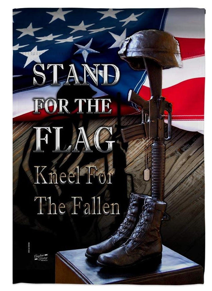 Stand For The Flag 2 Sided Garden Flag