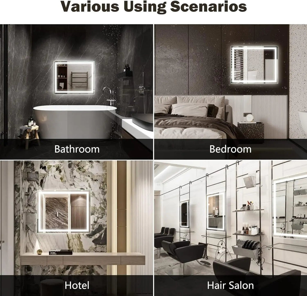 Standard Center Glow LED Bathroom Mirror