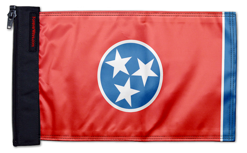 State Flag Tennessee 12"x18" Forever Wave Flag for Jeep Wrangler YJ 1986-1995