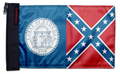 State Flag Georgia Old Style 12"x18" Forever Wave Flag for Jeep Wrangler TJ 1996-2006