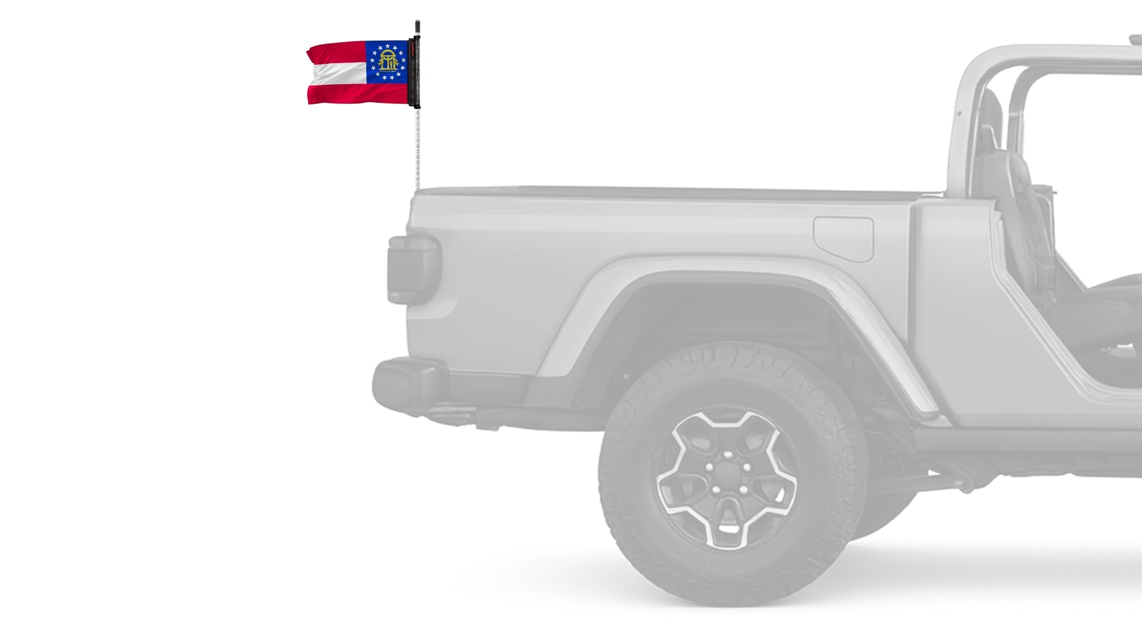 State Flag Georgia 12"x18" Forever Wave Flag for Jeep Wrangler LJ 2003-2006