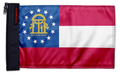 State Flag Georgia 12"x18" Forever Wave Flag for Jeep Wrangler TJ 1996-2006