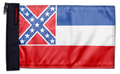 State Flag Mississippi 12"x18" Forever Wave Flag for Jeep Wrangler JK 2-Door 2007-2018