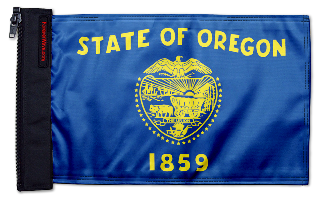 State Flag Oregon 12"x18" Forever Wave Flag for Jeep Wrangler YJ 1986-1995