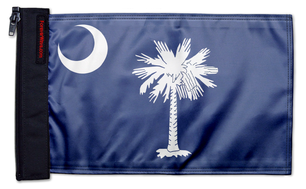 State Flag South Carolina 12"x18" Forever Wave Flag for Jeep Wrangler TJ 1996-2006