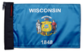 State Flag Wisconsin 12"x18" Forever Wave Flag for Jeep Wrangler YJ 1986-1995