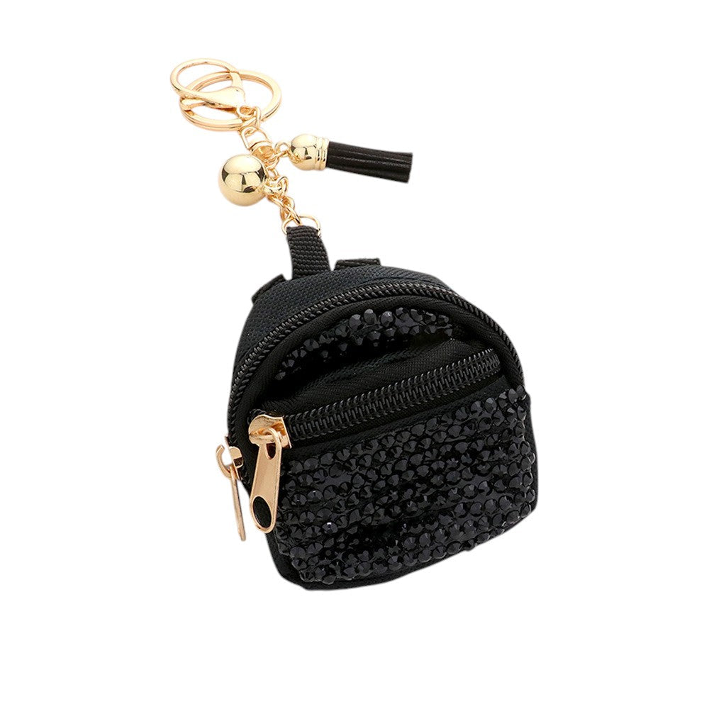 Studded Backpack Bag Tassel Bag Charm