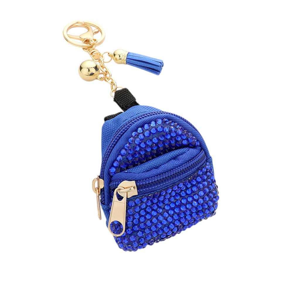Studded Backpack Bag Tassel Bag Charm