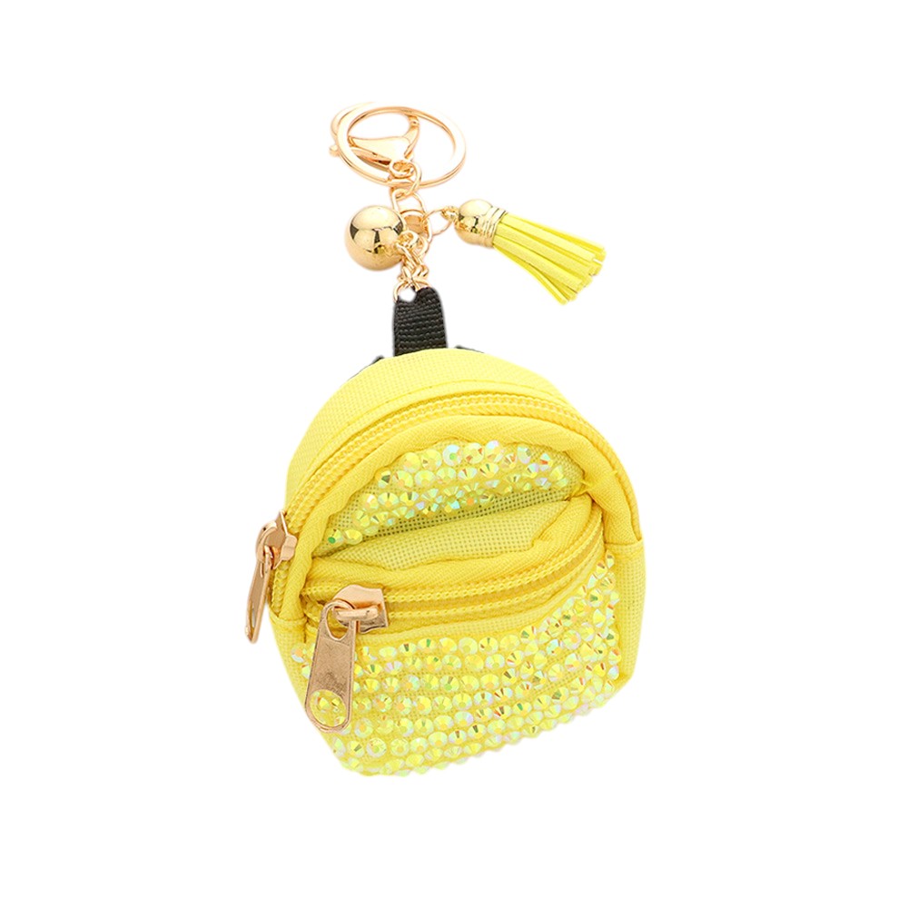 Studded Backpack Bag Tassel Bag Charm