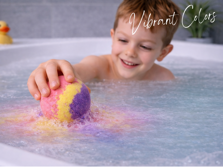 EvolutionUSA 1pc Epic Superhero Bath Bombs for Kids