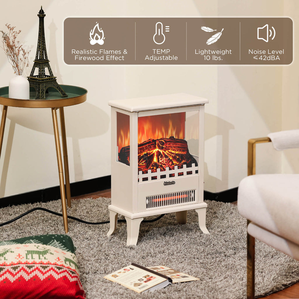Suburbs TS17Q Electric Fireplace Stove Heater